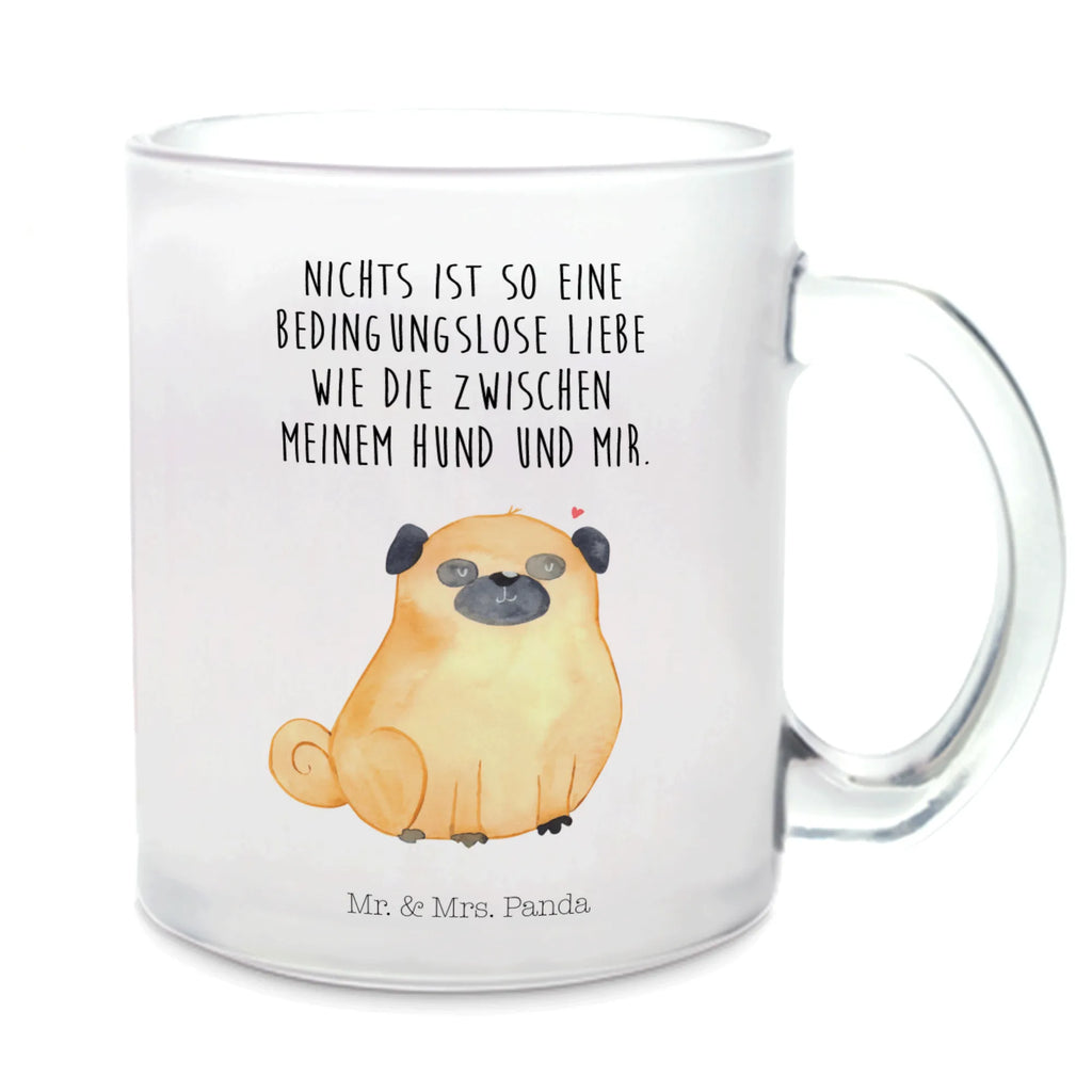 Teetasse Mops Teetasse, Teeglas, Teebecher, Tasse mit Henkel, Tasse, Glas Teetasse, Teetasse aus Glas, Hund, Hundemotiv, Haustier, Hunderasse, Tierliebhaber, Hundebesitzer, Sprüche, Mops, Liebe, Hundeliebe