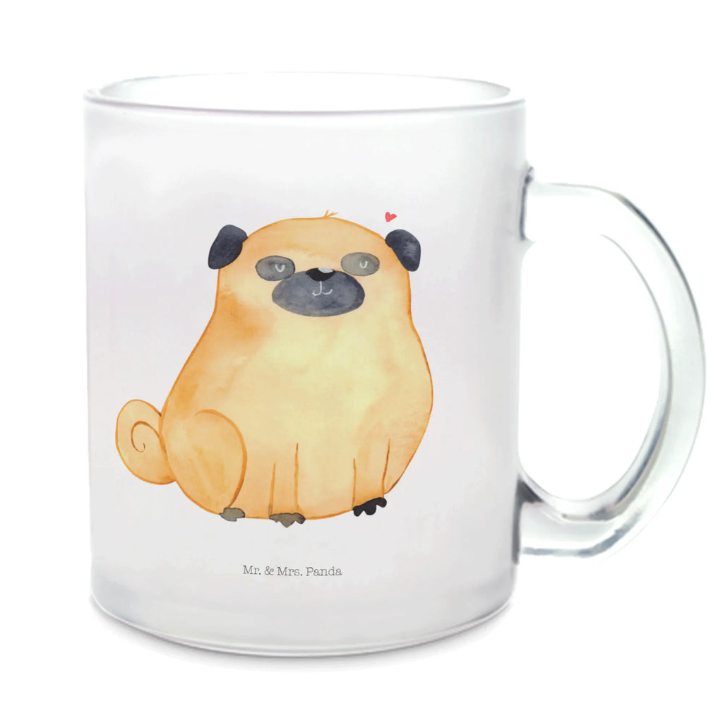 Teetasse Mops Teetasse, Teeglas, Teebecher, Tasse mit Henkel, Tasse, Glas Teetasse, Teetasse aus Glas, Hund, Hundemotiv, Haustier, Hunderasse, Tierliebhaber, Hundebesitzer, Sprüche, Mops, Liebe, Hundeliebe