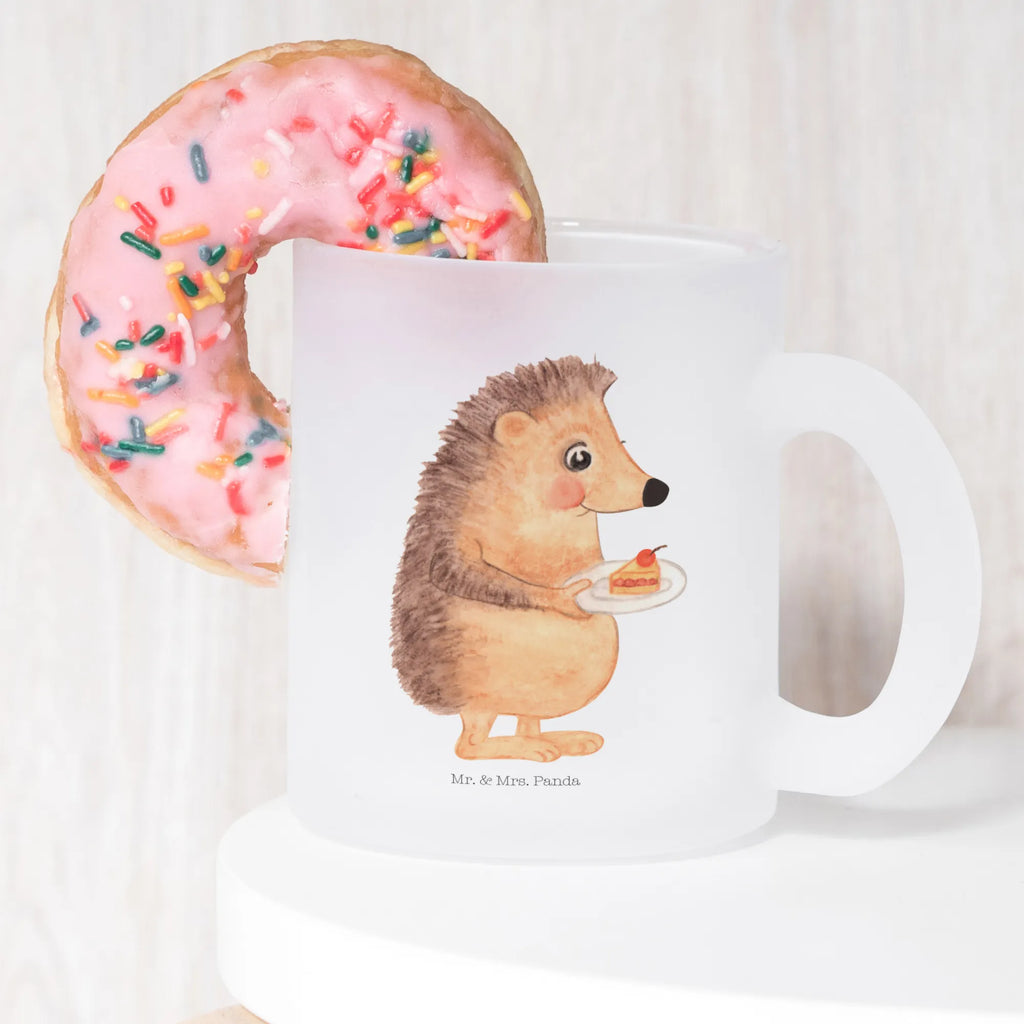 Teetasse Igel mit Kuchenstück Teetasse, Teeglas, Teebecher, Tasse mit Henkel, Tasse, Glas Teetasse, Teetasse aus Glas, Tiermotive, Gute Laune, lustige Sprüche, Tiere, Igel, Essen Spruch, Kuchen, Backen Geschenk, Kuchen backen, Einladung Party, Geburtstagskuchen, Torte