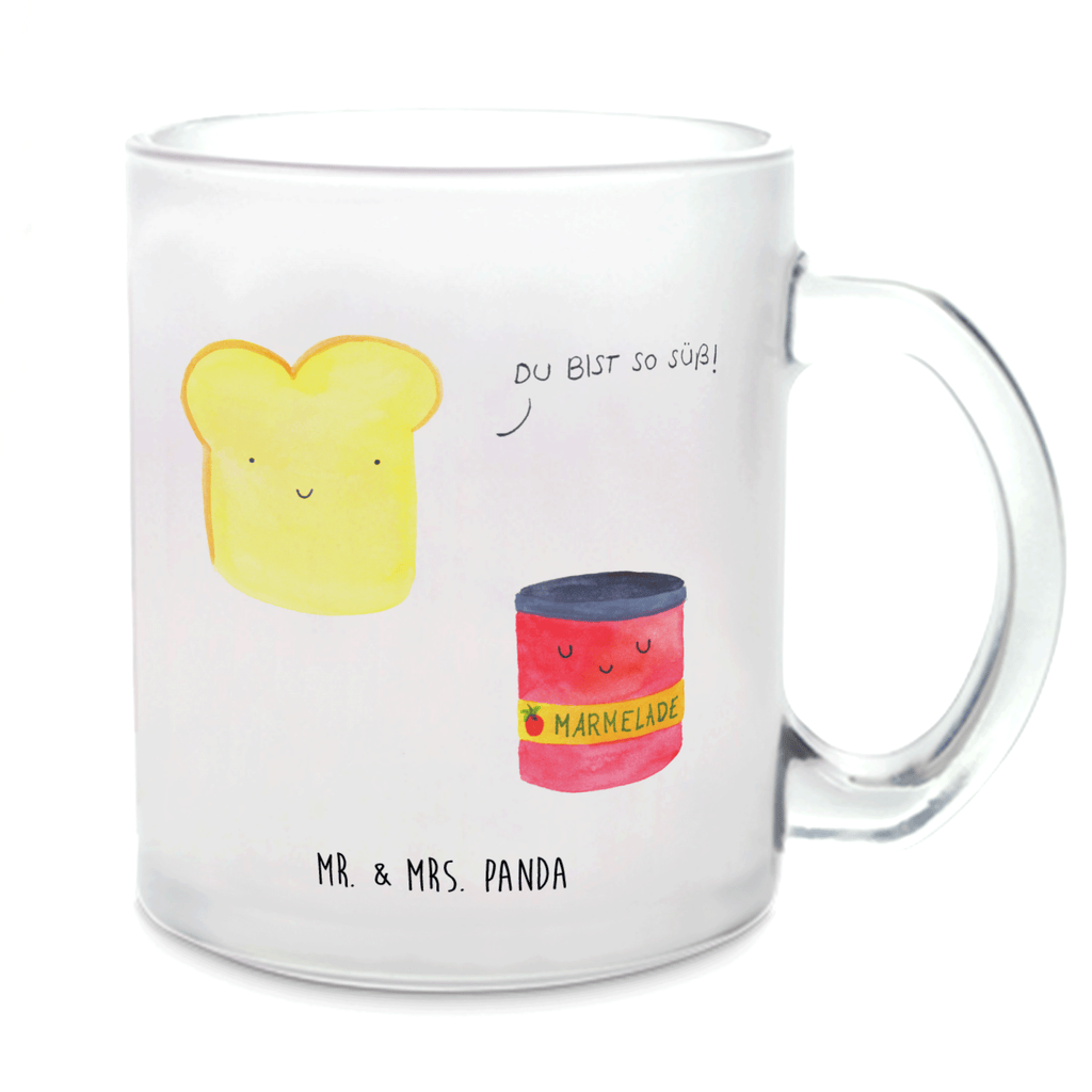 Teetasse Toast & Marmelade Teetasse, Teeglas, Teebecher, Tasse mit Henkel, Tasse, Glas Teetasse, Teetasse aus Glas, Tiermotive, Gute Laune, lustige Sprüche, Tiere, Toast, Marmelade, Dreamteam, süße Postkarte, süß, Küche Deko, Küche Spruch, Frühstück Einladung, Brot, Toastbrot