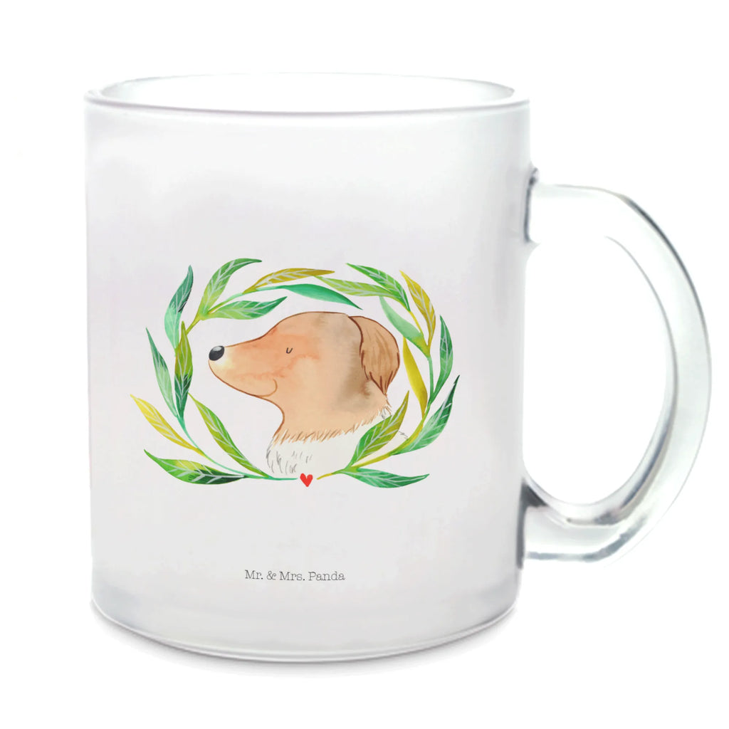 Teetasse Hund Ranke Teetasse, Teeglas, Teebecher, Tasse mit Henkel, Tasse, Glas Teetasse, Teetasse aus Glas, Hund, Hundemotiv, Haustier, Hunderasse, Tierliebhaber, Hundebesitzer, Sprüche, Ranke, Therapie, Selbsttherapie, Hundeliebe, Hundeglück, Hunde