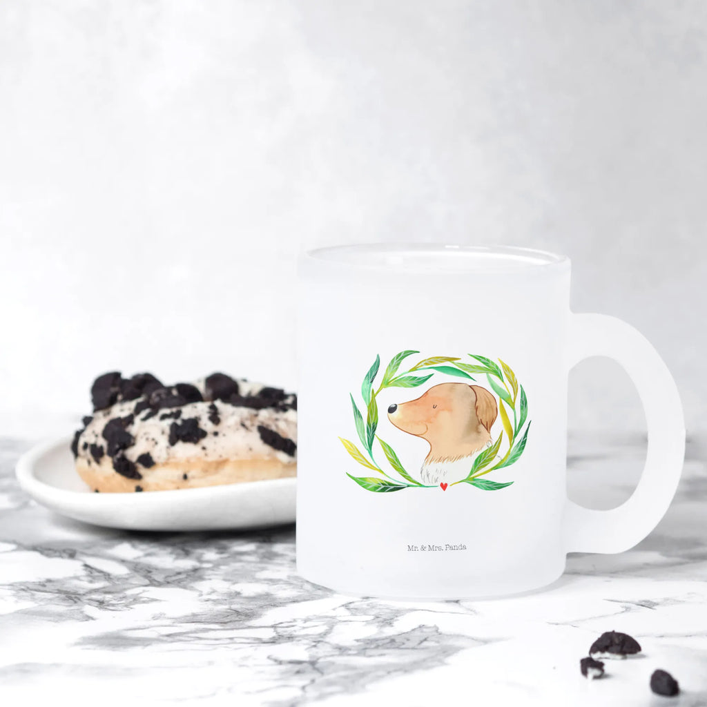 Teetasse Hund Ranke Teetasse, Teeglas, Teebecher, Tasse mit Henkel, Tasse, Glas Teetasse, Teetasse aus Glas, Hund, Hundemotiv, Haustier, Hunderasse, Tierliebhaber, Hundebesitzer, Sprüche, Ranke, Therapie, Selbsttherapie, Hundeliebe, Hundeglück, Hunde