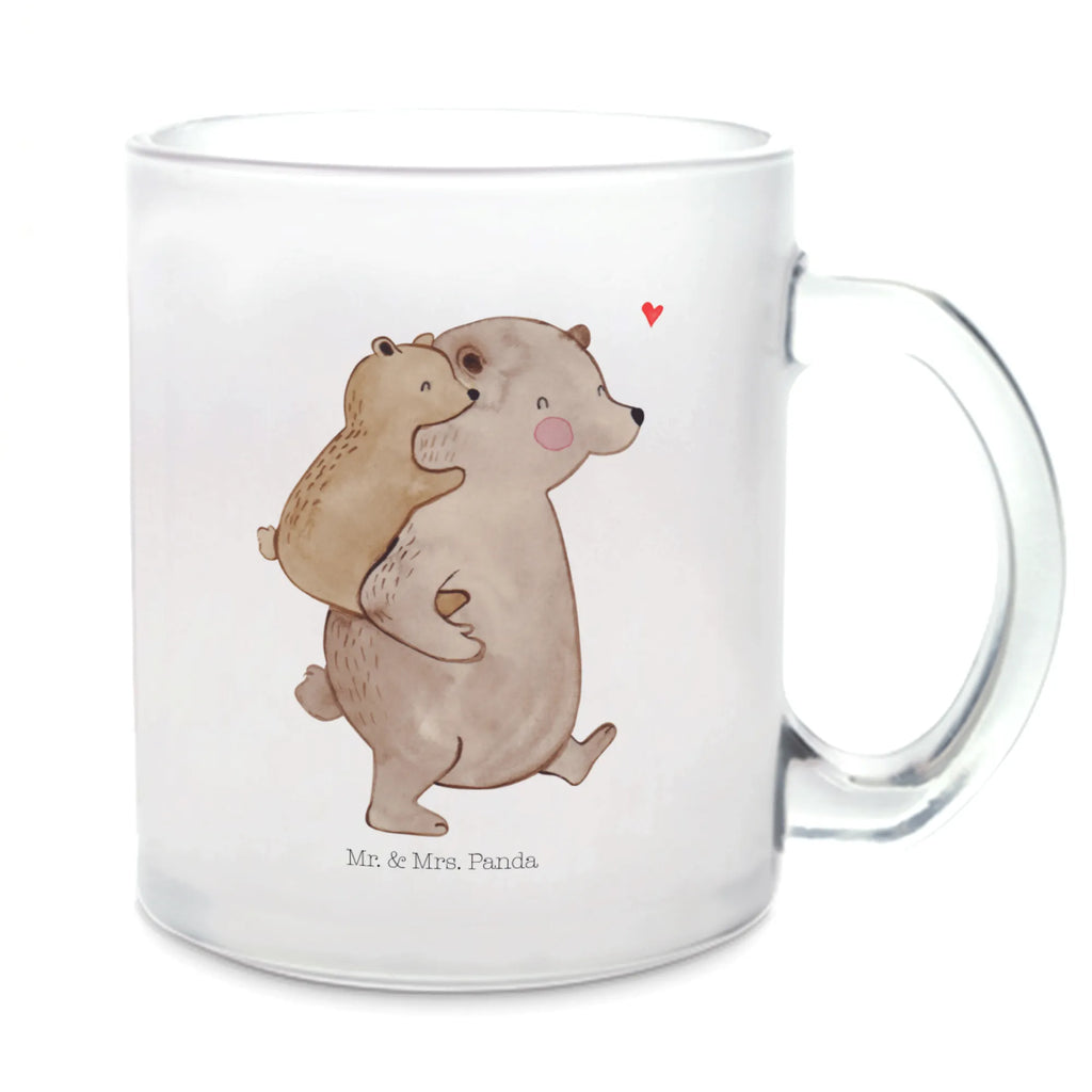 Teetasse Papa Bär Teetasse, Teeglas, Teebecher, Tasse mit Henkel, Tasse, Glas Teetasse, Teetasse aus Glas, Familie, Vatertag, Muttertag, Bruder, Schwester, Mama, Papa, Oma, Opa, Geschenk, Vater, Papi, Vati, Onkel, Geburtstag