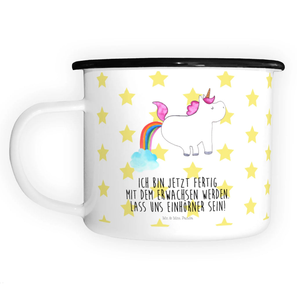 XL Emaille Tasse Einhorn Pupsend XL Emaille Tasse, Metalltasse, Kaffeetasse, Tasse, Becher, Kaffeebecher, Camping, Campingbecher, Tassendruck, Metall-Tasse, Deko-Becher, emailliert, Outdoor Tasse, Trinkbecher, bruchsicher, Emaille-Optik, Motivtasse, Outdoor Kaffeetasse, Einhorn, Einhörner, Einhorn Deko, Pegasus, Unicorn, Pups, Regenbogen, Glitzer, Einhornpower, Erwachsenwerden, Spaß, lustig, Freundin