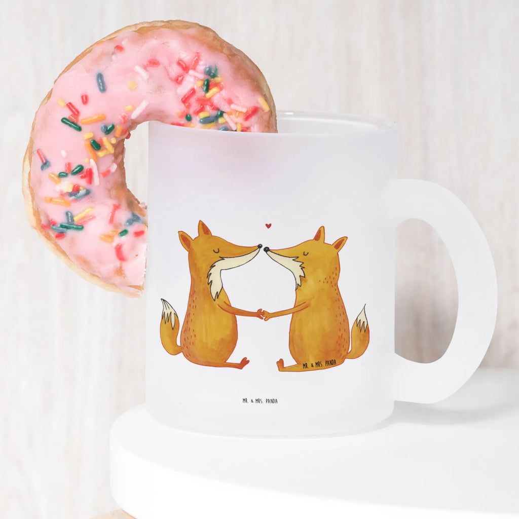 Teetasse Füchse Liebe Teetasse, Teeglas, Teebecher, Tasse mit Henkel, Tasse, Glas Teetasse, Teetasse aus Glas, Fuchs, Füchse, Fox, Liebe, Liebespaar, Paar, Partner, Freundin, Freund, Ehe, Verlobte, Ehemann, Ehefrau, Liebesbeweis