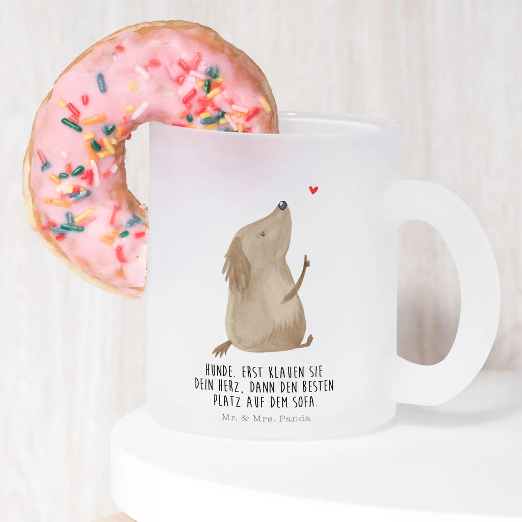 Teetasse Hund Liebe Teetasse, Teeglas, Teebecher, Tasse mit Henkel, Tasse, Glas Teetasse, Teetasse aus Glas, Hund, Hundemotiv, Haustier, Hunderasse, Tierliebhaber, Hundebesitzer, Sprüche, Liebe, Hundeglück, Hundeliebe, Hunde, Frauchen