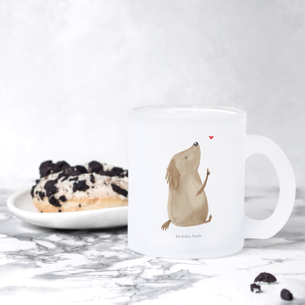 Teetasse Hund Liebe Teetasse, Teeglas, Teebecher, Tasse mit Henkel, Tasse, Glas Teetasse, Teetasse aus Glas, Hund, Hundemotiv, Haustier, Hunderasse, Tierliebhaber, Hundebesitzer, Sprüche, Liebe, Hundeglück, Hundeliebe, Hunde, Frauchen