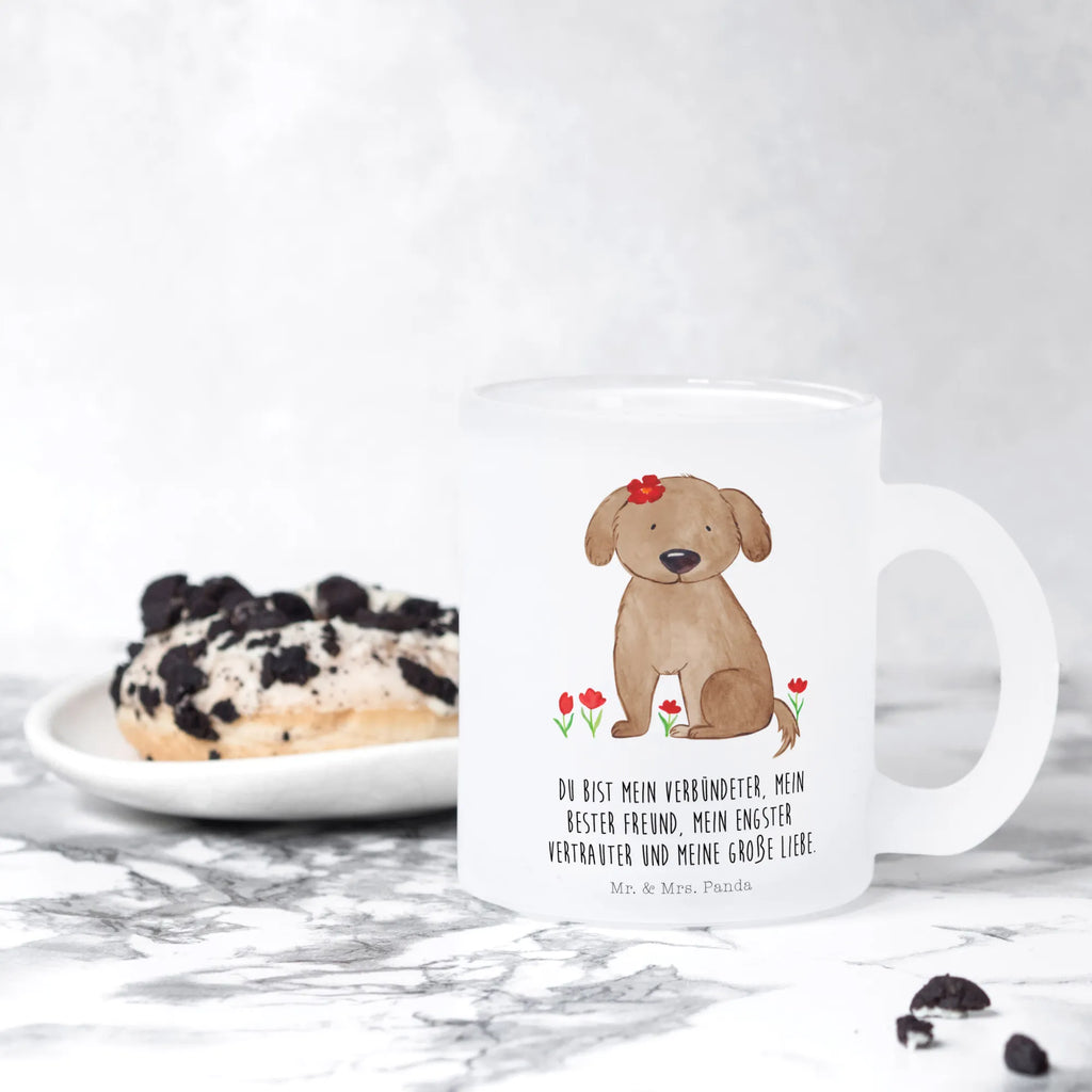 Teetasse Hund Hundedame Teetasse, Teeglas, Teebecher, Tasse mit Henkel, Tasse, Glas Teetasse, Teetasse aus Glas, Hund, Hundemotiv, Haustier, Hunderasse, Tierliebhaber, Hundebesitzer, Sprüche, Hunde, Hundeliebe, Hundeglück, Liebe, Frauchen