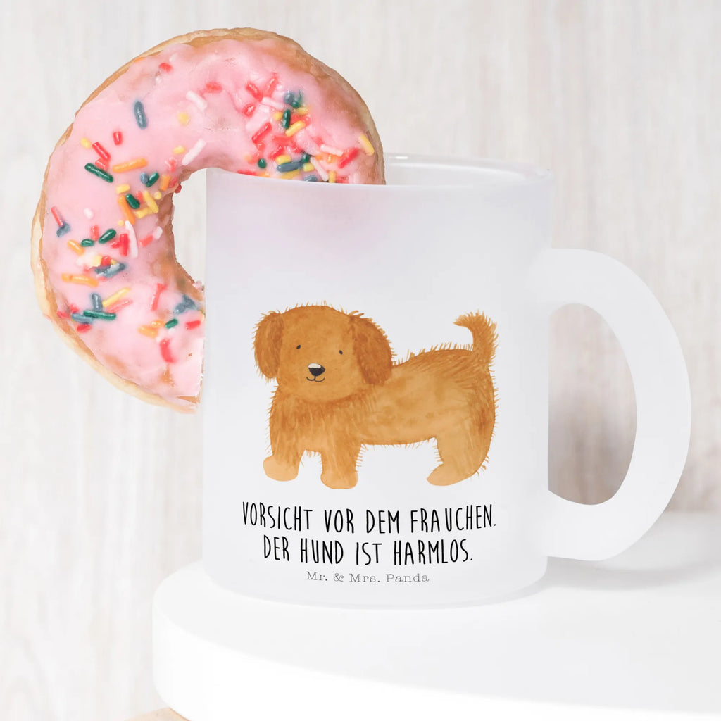 Teetasse Hund flauschig Teetasse, Teeglas, Teebecher, Tasse mit Henkel, Tasse, Glas Teetasse, Teetasse aus Glas, Hund, Hundemotiv, Haustier, Hunderasse, Tierliebhaber, Hundebesitzer, Sprüche, Hunde, Frauchen, Hundemama, Hundeliebe