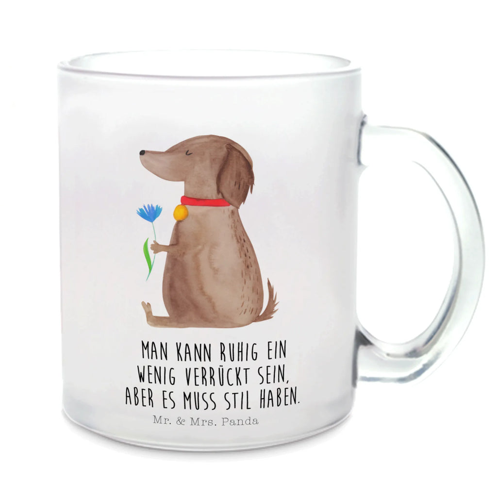 Teetasse Hund Blume Teetasse, Teeglas, Teebecher, Tasse mit Henkel, Tasse, Glas Teetasse, Teetasse aus Glas, Hund, Hundemotiv, Haustier, Hunderasse, Tierliebhaber, Hundebesitzer, Sprüche, Hunde, Frauchen, Hundeliebe