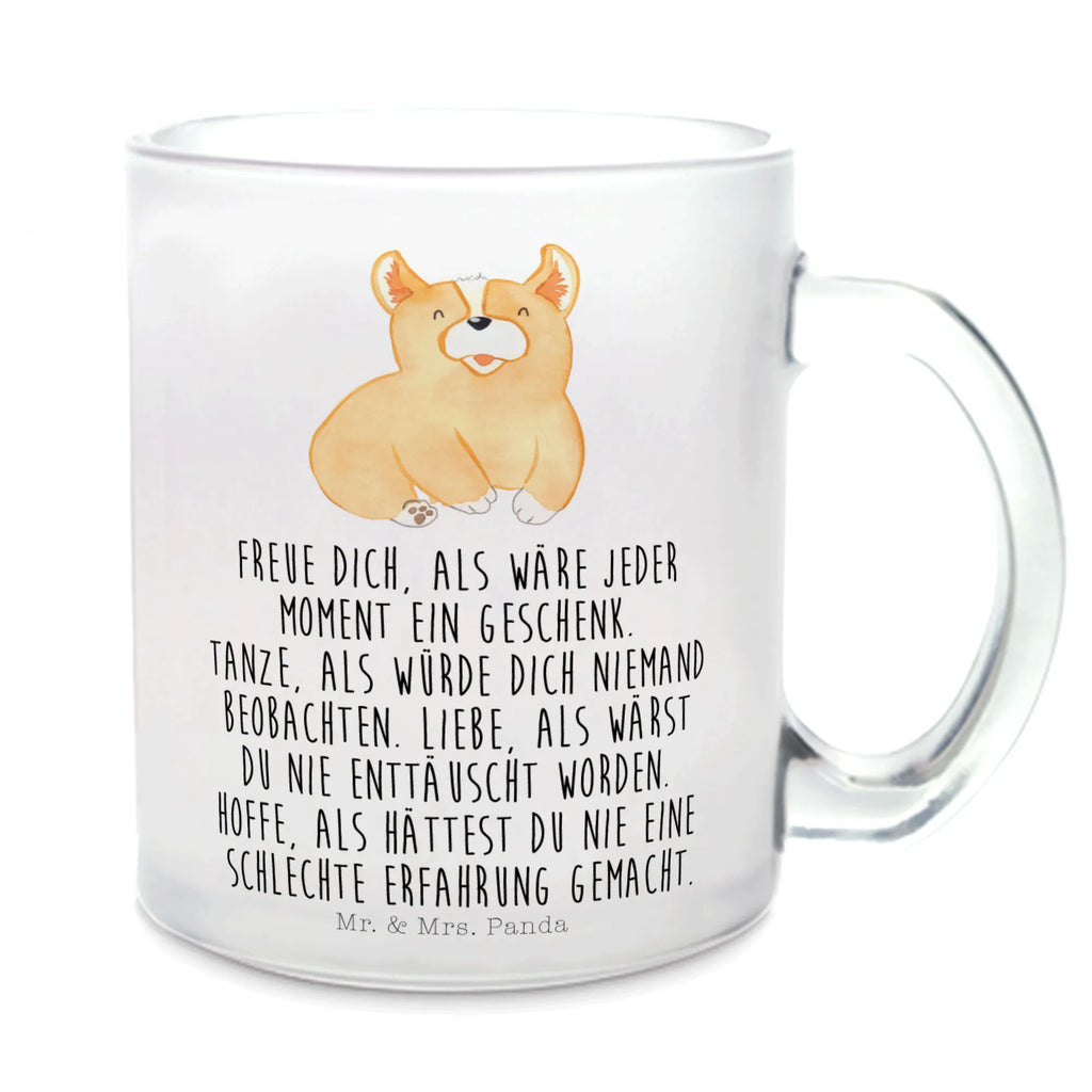 Teetasse Corgie Teetasse, Teeglas, Teebecher, Tasse mit Henkel, Tasse, Glas Teetasse, Teetasse aus Glas, Hund, Hundemotiv, Haustier, Hunderasse, Tierliebhaber, Hundebesitzer, Sprüche, Corgie, Welsh Corgie Pembroke, britisch, Motivation, Spruch, Hundespruch, Lebensfreude