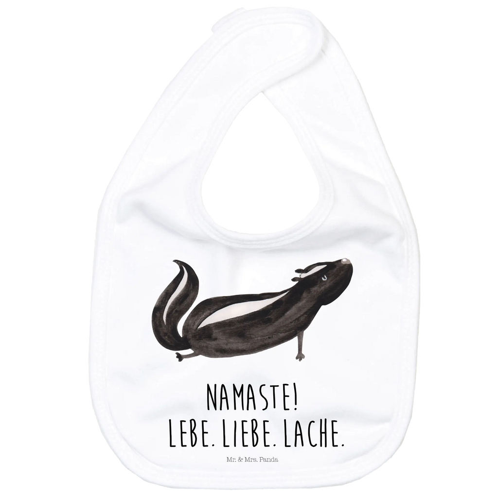 Organic Babylätzchen Stinktier Yoga Baby, Lätzchen, Spucktuch, Sabberlätzchen, Klettlätzchen, Babygeschenk, Baby Lätzchen, Geschenk für Geburt, Geschenk zur Geburt, Baby Spucktuch, Babyausstattung, Geschenkidee für Babyparty, Stinktier, Skunk, Wildtier, Raubtier, Stinker, Stinki, Yoga, Namaste, Lebe, Liebe, Lache