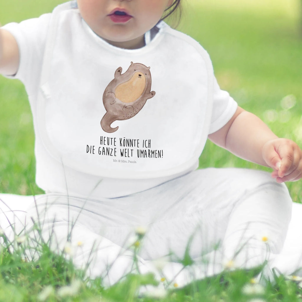 Bib otter Embrace Baby, Lätzchen, Spucktuch, Sabberlätzchen, Klettlätzchen, Babygeschenk, Baby Lätzchen, Geschenk für Geburt, Geschenk zur Geburt, Baby Spucktuch, Babyausstattung, Geschenkidee für Babyparty, Otter, Fischotter, Seeotter, Otter Seeotter See Otter