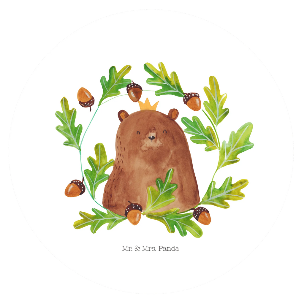 Rund Aufkleber Bär König Sticker, Aufkleber, Etikett, Bär, Teddy, Teddybär, Papa, Papa Bär, bester Vater, bester Papa, weltbester Papa, Vatertag, Vater, Dad, Daddy, Papi