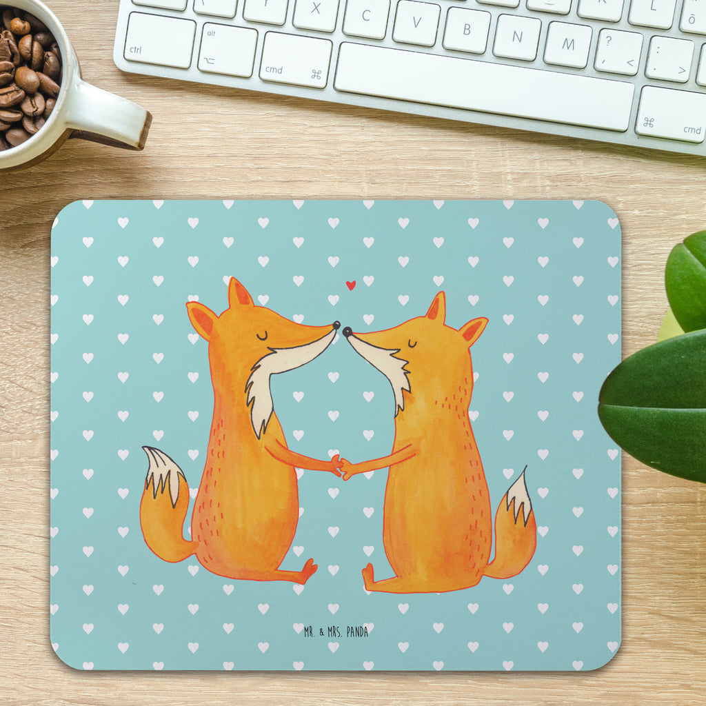 Mauspad Füchse Liebe Mousepad, Computer zubehör, Büroausstattung, PC Zubehör, Arbeitszimmer, Mauspad, Einzigartiges Mauspad, Designer Mauspad, Fuchs, Füchse, Fox, Liebe, Liebespaar, Paar, Partner, Freundin, Freund, Ehe, Verlobte, Ehemann, Ehefrau, Liebesbeweis