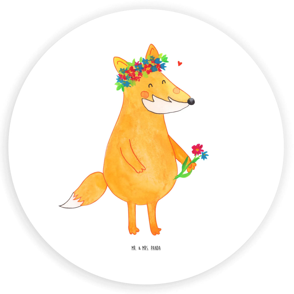 Rund Aufkleber Fuchs Blumenliebe Sticker, Aufkleber, Etikett, Fuchs, Füchse, Fox, Liebe, Freundin, Fuchsmädchen, Blumenmädchen, Freundinnen, Liebesbeweis, Blume, Blumen, Motivation, Freude, ich, mich, Selbstliebe