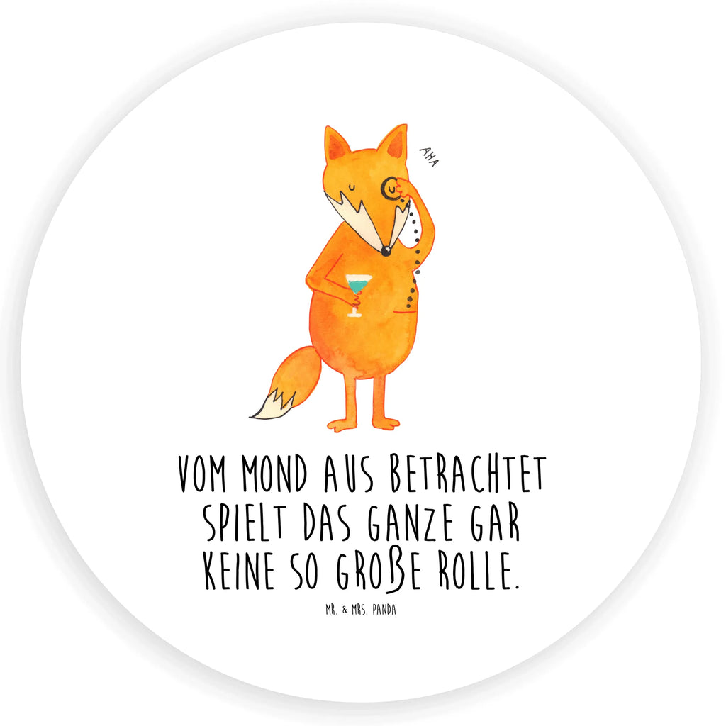 Rund Aufkleber Fuchs Lord Sticker, Aufkleber, Etikett, Fuchs, Füchse, tröstende Worte, Spruch lustig, Liebeskummer Geschenk, Motivation Spruch, Problemlösung