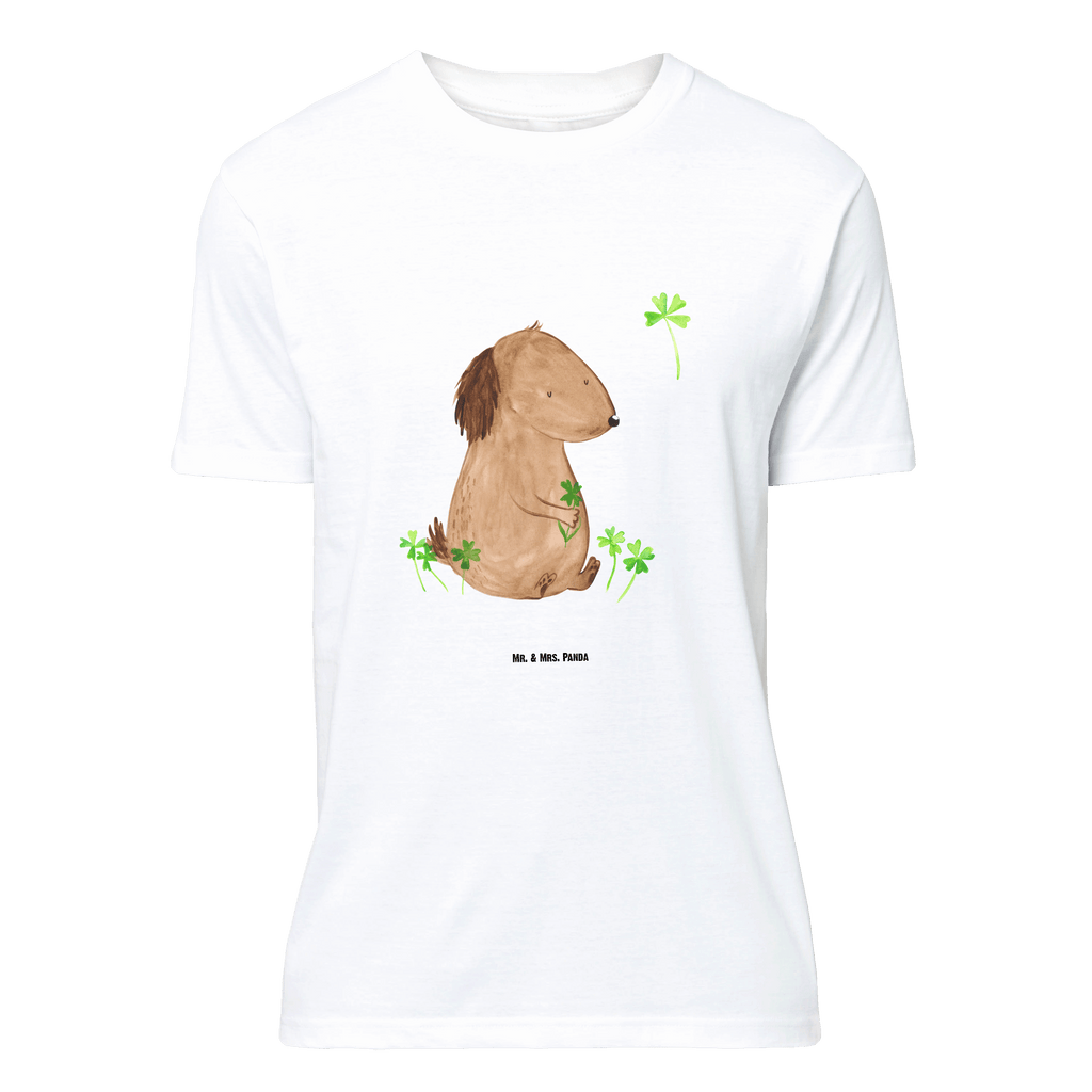 T-Shirt Standard Hund Kleeblatt T-Shirt, Shirt, Tshirt, Lustiges T-Shirt, T-Shirt mit Spruch, Party, Junggesellenabschied, Jubiläum, Geburstag, Herrn, Damen, Männer, Frauen, Schlafshirt, Nachthemd, Sprüche, Hund, Hundemotiv, Haustier, Hunderasse, Tierliebhaber, Hundebesitzer, Kleeblatt, Glück, Tagträume, Motivation, Neuanfang, Geschenk, Glücksbringer, Selbstliebe, Achtsamkeit