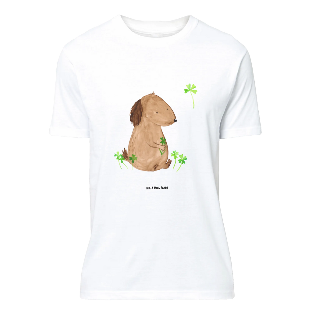 T-Shirt Standard Hund Kleeblatt T-Shirt, Shirt, Tshirt, Lustiges T-Shirt, T-Shirt mit Spruch, Party, Junggesellenabschied, Jubiläum, Geburstag, Herrn, Damen, Männer, Frauen, Schlafshirt, Nachthemd, Sprüche, Hund, Hundemotiv, Haustier, Hunderasse, Tierliebhaber, Hundebesitzer, Kleeblatt, Glück, Tagträume, Motivation, Neuanfang, Geschenk, Glücksbringer, Selbstliebe, Achtsamkeit