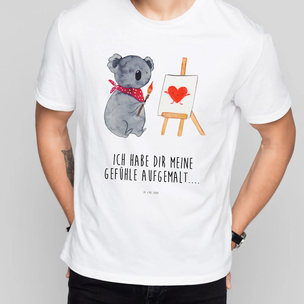 T-Shirt Standard Koala Künstler T-Shirt, Shirt, Tshirt, Lustiges T-Shirt, T-Shirt mit Spruch, Party, Junggesellenabschied, Jubiläum, Geburstag, Herrn, Damen, Männer, Frauen, Schlafshirt, Nachthemd, Sprüche, Koala, Koalabär, Liebe, Liebensbeweis, Liebesgeschenk, Gefühle, Künstler, zeichnen