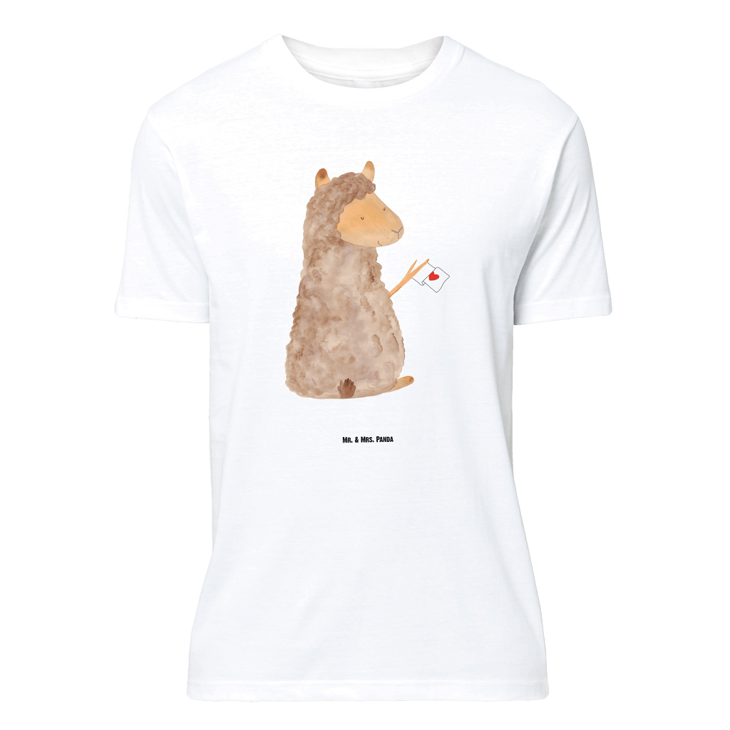 T-Shirt Standard Alpaka Fahne T-Shirt, Shirt, Tshirt, Lustiges T-Shirt, T-Shirt mit Spruch, Party, Junggesellenabschied, Jubiläum, Geburstag, Herrn, Damen, Männer, Frauen, Schlafshirt, Nachthemd, Sprüche, Alpaka, Lama, Alpakas, Lamas, Liebe