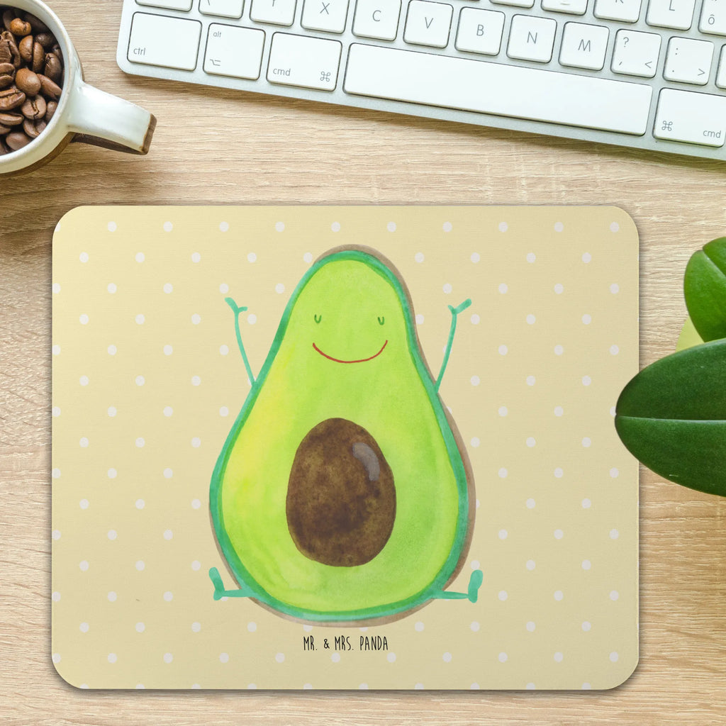 Mauspad Avocado Happy Mousepad, Computer zubehör, Büroausstattung, PC Zubehör, Arbeitszimmer, Mauspad, Einzigartiges Mauspad, Designer Mauspad, Mausunterlage, Mauspad Büro, Avocado, Veggie, Vegan, Gesund, Chaos