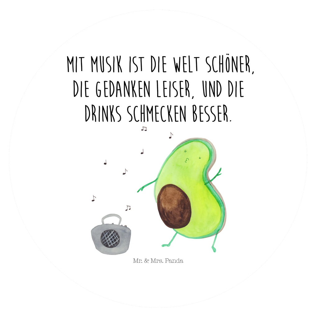 Rund Aufkleber Avocado tanzt Sticker, Aufkleber, Etikett, Kinder, rund, Avocado, Veggie, Vegan, Gesund