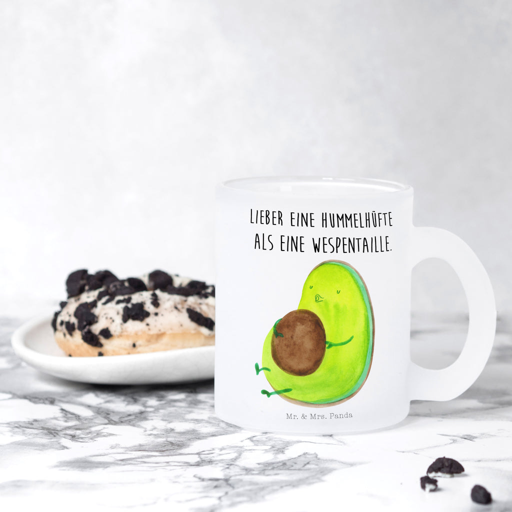 Teetasse Avocado pfeift Teetasse, Teeglas, Teebecher, Tasse mit Henkel, Tasse, Glas Teetasse, Teetasse aus Glas, Avocado, Veggie, Vegan, Gesund, Diät, Abnehmen, Ernährung, dick sein, Pummelfee