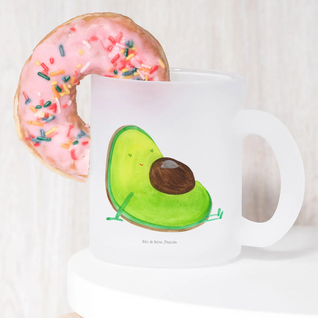 Teetasse Avocado schwanger Teetasse, Teeglas, Teebecher, Tasse mit Henkel, Tasse, Glas Teetasse, Teetasse aus Glas, Avocado, Veggie, Vegan, Gesund, schwanger, Schwangerschaft, Babyparty, Babyshower