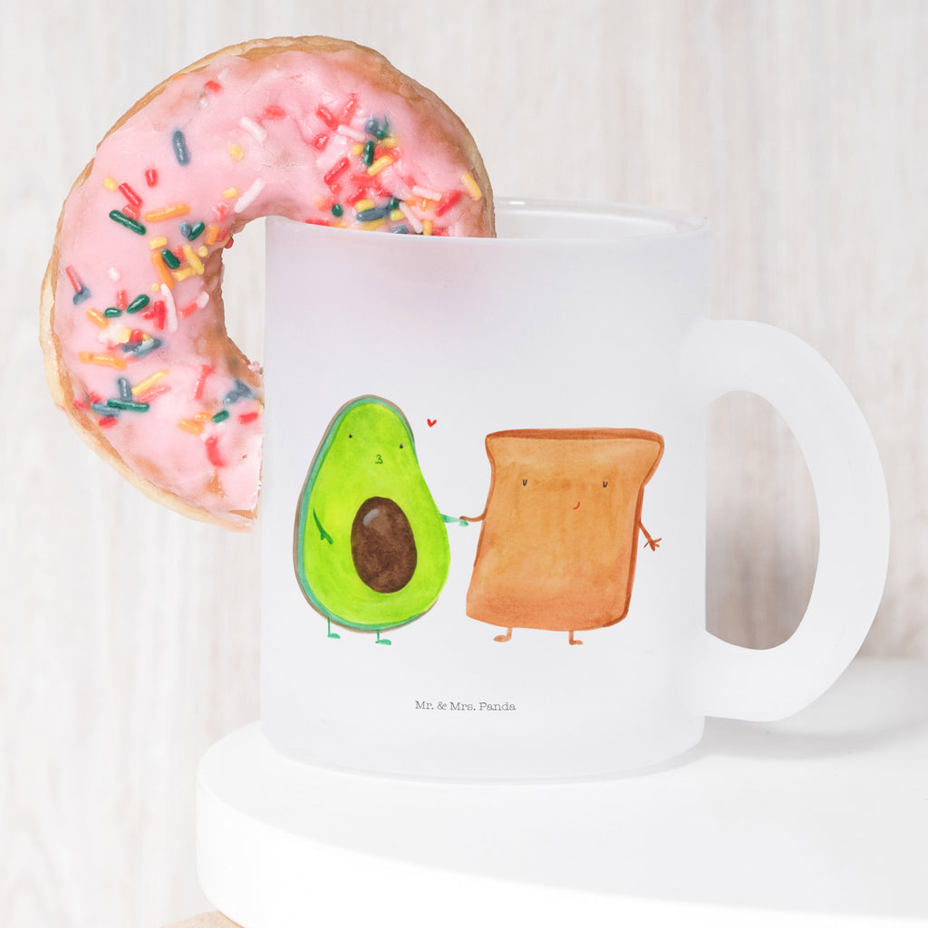 Teetasse Avocado + Toast Teetasse, Teeglas, Teebecher, Tasse mit Henkel, Tasse, Glas Teetasse, Teetasse aus Glas, Avocado, Veggie, Vegan, Gesund, Toast, Toastbrot, Liebespaar, Pärchen, Freund, Freundin, Verlobt, Verlobungsparty, Hochzeit, Hochzeitsgeschenk, Jahrestag, Jahrestagsgeschenk