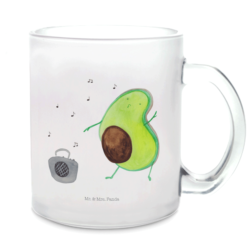 Teetasse Avocado tanzt Teetasse, Teeglas, Teebecher, Tasse mit Henkel, Tasse, Glas Teetasse, Teetasse aus Glas, Avocado, Veggie, Vegan, Gesund