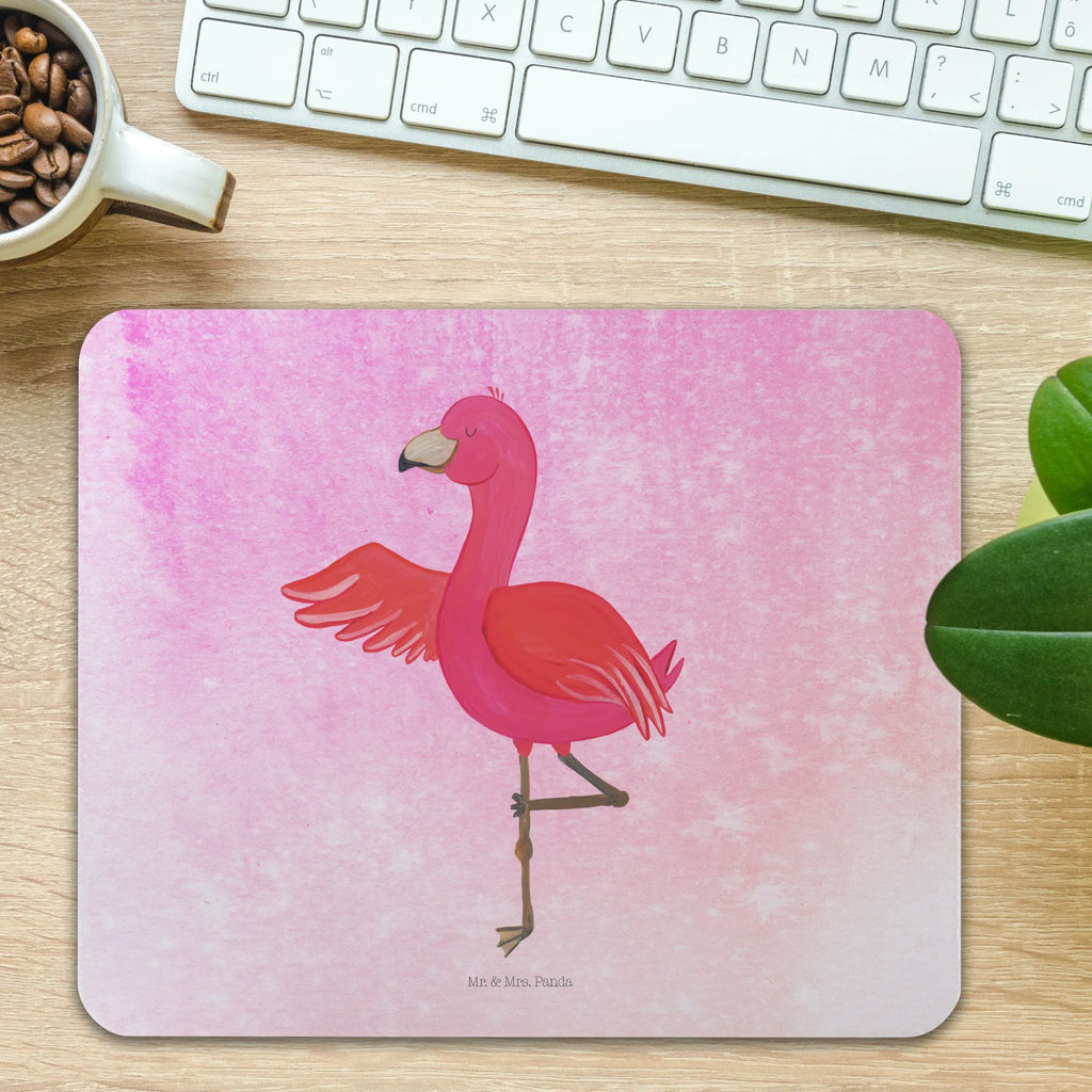 Mauspad Flamingo Yoga Mousepad, Computer zubehör, Büroausstattung, PC Zubehör, Arbeitszimmer, Mauspad, Einzigartiges Mauspad, Designer Mauspad, Mausunterlage, Mauspad Büro, Flamingo, Vogel, Yoga, Namaste, Achtsamkeit, Yoga-Übung, Entspannung, Ärger, Aufregen, Tiefenentspannung