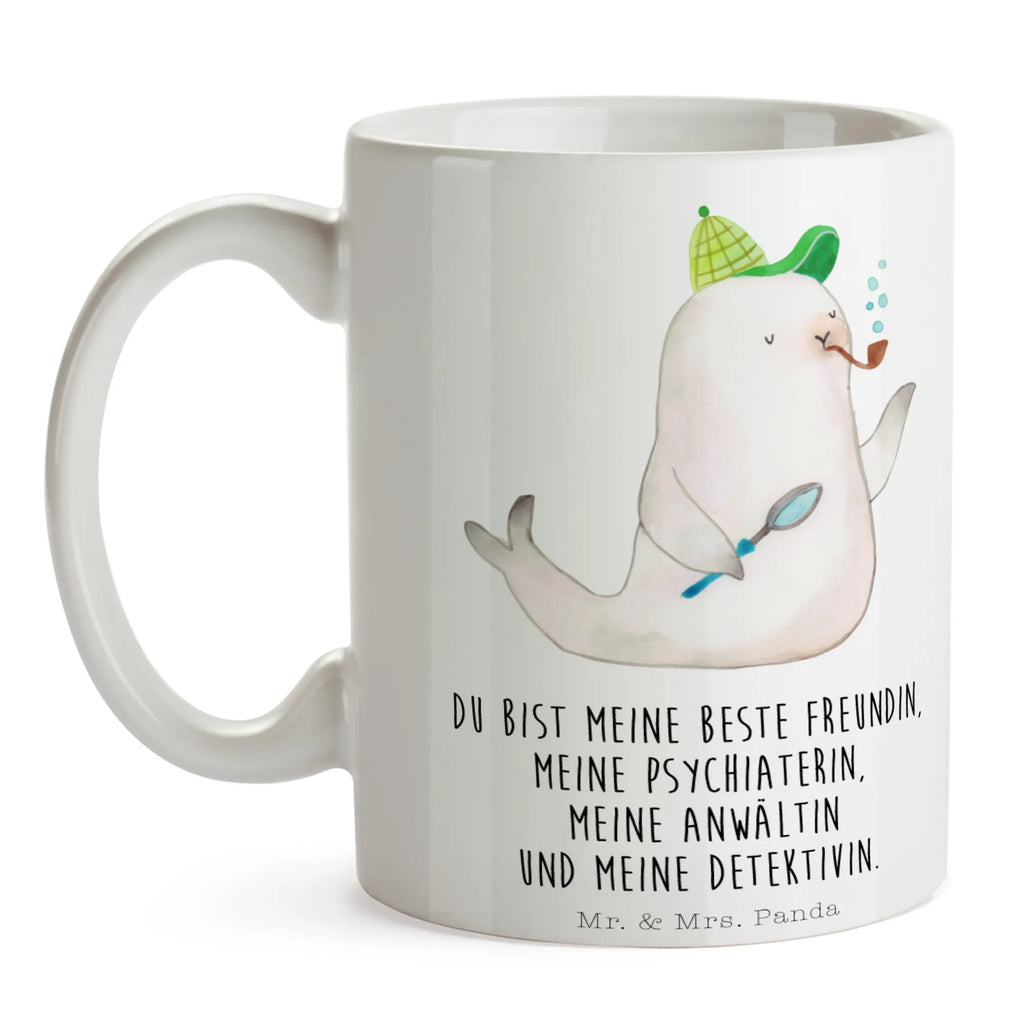 Tasse Robbe Sherlock Tasse, Kaffeetasse, Teetasse, Becher, Kaffeebecher, Teebecher, Keramiktasse, Porzellantasse, Büro Tasse, Geschenk Tasse, Tasse Sprüche, Tasse Motive, Kaffeetassen, Tasse bedrucken, Designer Tasse, Cappuccino Tassen, Schöne Teetassen, Tiermotive, Gute Laune, lustige Sprüche, Tiere