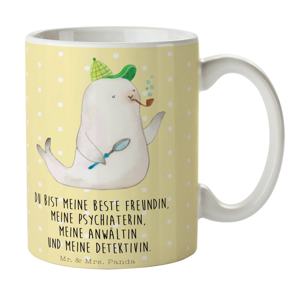 Tasse Robbe Sherlock Tasse, Kaffeetasse, Teetasse, Becher, Kaffeebecher, Teebecher, Keramiktasse, Porzellantasse, Büro Tasse, Geschenk Tasse, Tasse Sprüche, Tasse Motive, Kaffeetassen, Tasse bedrucken, Designer Tasse, Cappuccino Tassen, Schöne Teetassen, Tiermotive, Gute Laune, lustige Sprüche, Tiere