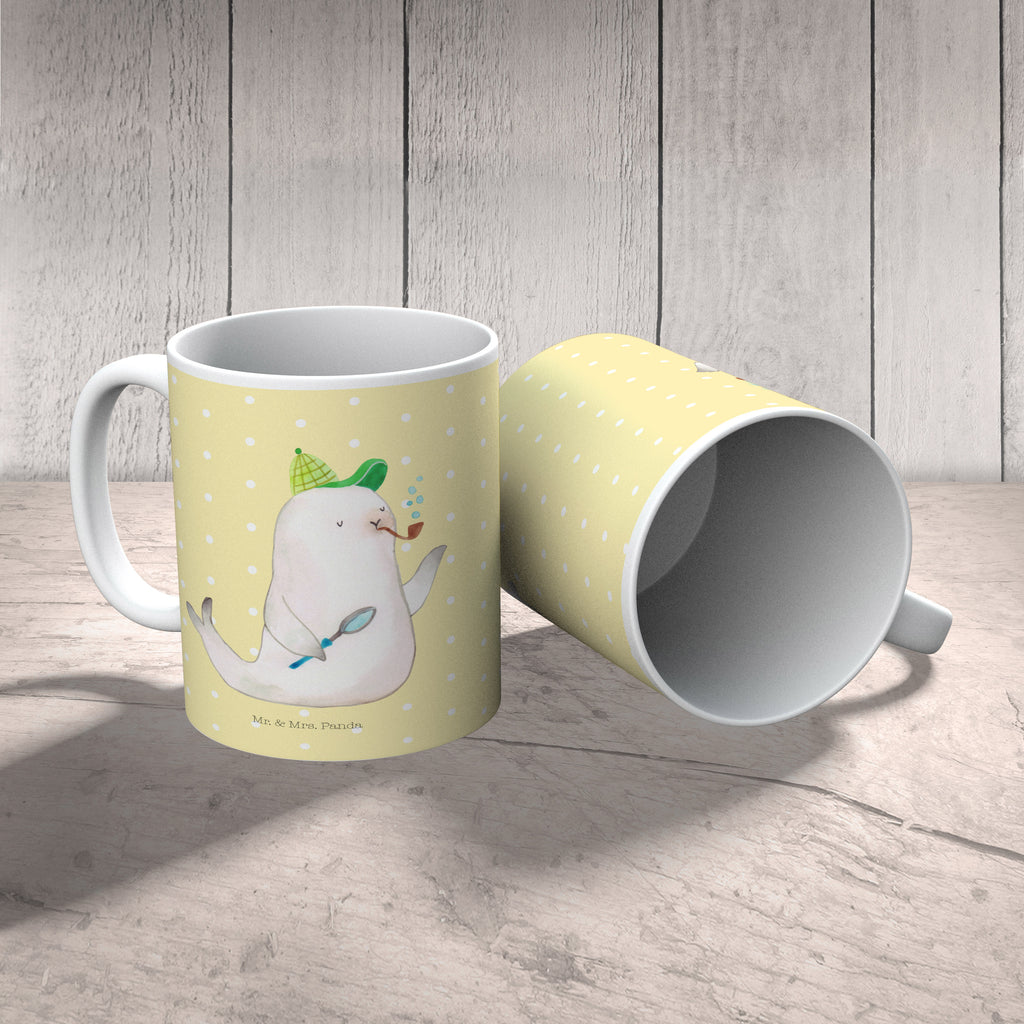 Tasse Robbe Sherlock Tasse, Kaffeetasse, Teetasse, Becher, Kaffeebecher, Teebecher, Keramiktasse, Porzellantasse, Büro Tasse, Geschenk Tasse, Tasse Sprüche, Tasse Motive, Kaffeetassen, Tasse bedrucken, Designer Tasse, Cappuccino Tassen, Schöne Teetassen, Tiermotive, Gute Laune, lustige Sprüche, Tiere