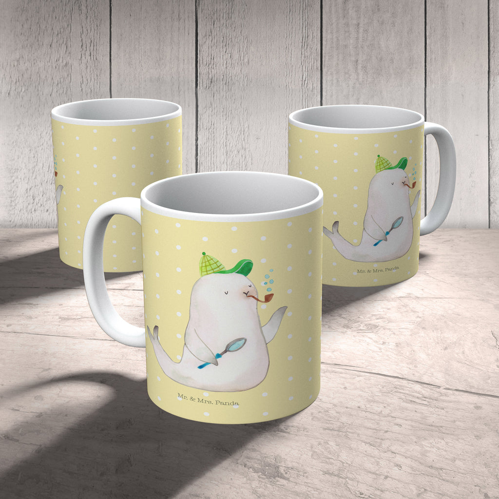 Tasse Robbe Sherlock Tasse, Kaffeetasse, Teetasse, Becher, Kaffeebecher, Teebecher, Keramiktasse, Porzellantasse, Büro Tasse, Geschenk Tasse, Tasse Sprüche, Tasse Motive, Kaffeetassen, Tasse bedrucken, Designer Tasse, Cappuccino Tassen, Schöne Teetassen, Tiermotive, Gute Laune, lustige Sprüche, Tiere