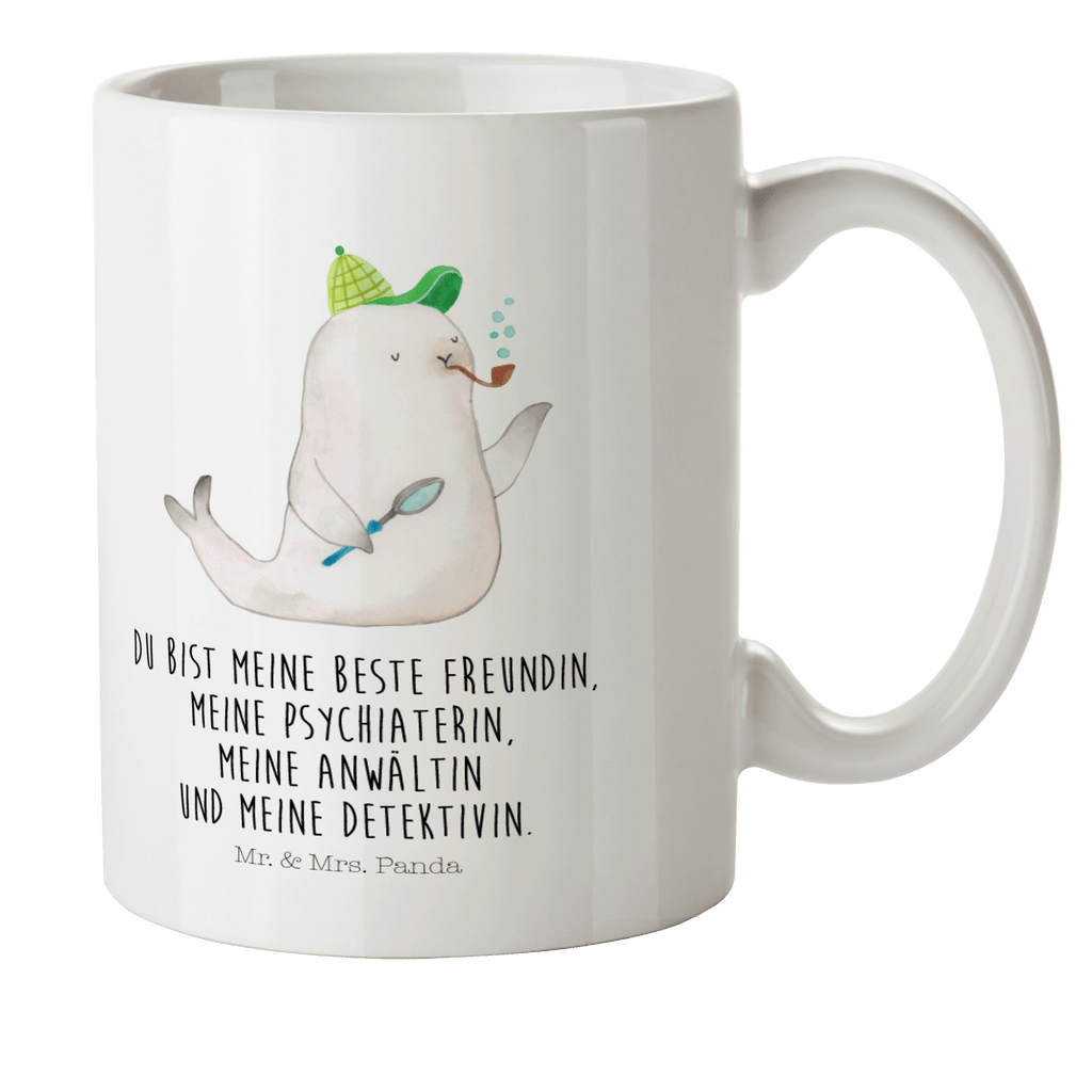 Kindertasse Robbe Sherlock Kindertasse, Kinder Tasse, Kunststoff Tasse, Kindergarten Tasse, Trinkbecher, Camping Becher, Kaffeetasse, Kunststoffbecher, Kindergartenbecher, Outdoorgeschirr, Kunststoffgeschirr, Reisebecher, Reisetasse, Kinderbecher, Bruchfeste Tasse, Bruchsichere Tasse, Plastik Tasse, Plastiktasse, Tiermotive, Gute Laune, lustige Sprüche, Tiere