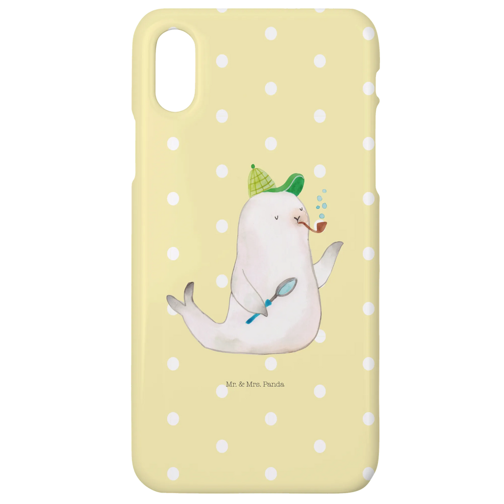 Handyhülle Robbe Sherlock Handyhülle, Handycover, Cover, Handy, Hülle, Iphone 10, Iphone X, Tiermotive, Gute Laune, lustige Sprüche, Tiere