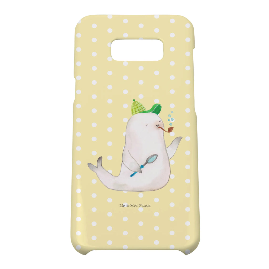 Handyhülle Robbe Sherlock Handyhülle, Handycover, Cover, Handy, Hülle, Iphone 10, Iphone X, Tiermotive, Gute Laune, lustige Sprüche, Tiere