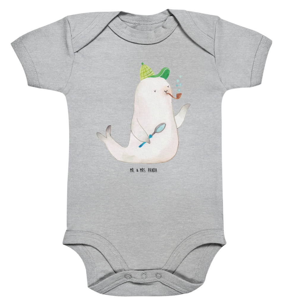 Organic Baby Body Robbe Sherlock Babykleidung, Babystrampler, Strampler, Wickelbody, Baby Erstausstattung, Junge, Mädchen, Tiermotive, Gute Laune, lustige Sprüche, Tiere