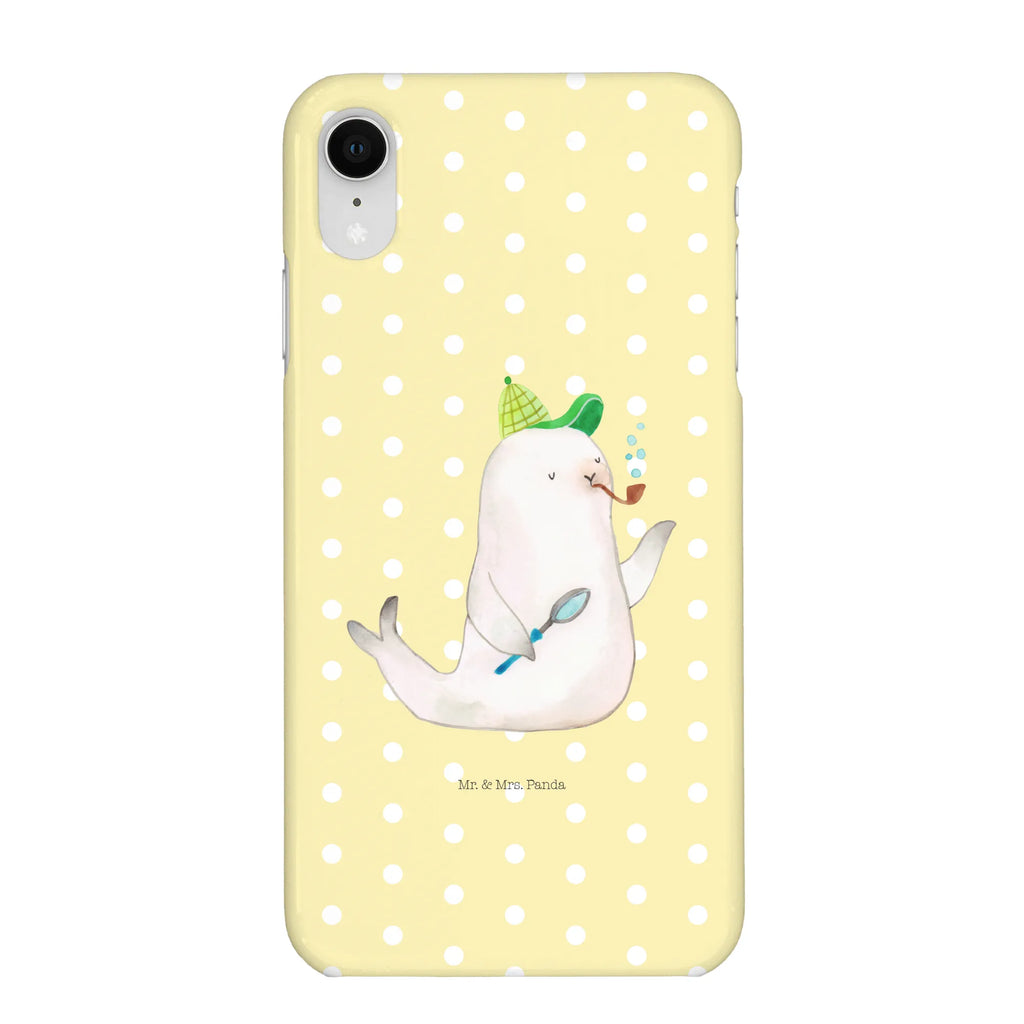 Handyhülle Robbe Sherlock Handyhülle, Handycover, Cover, Handy, Hülle, Iphone 10, Iphone X, Tiermotive, Gute Laune, lustige Sprüche, Tiere