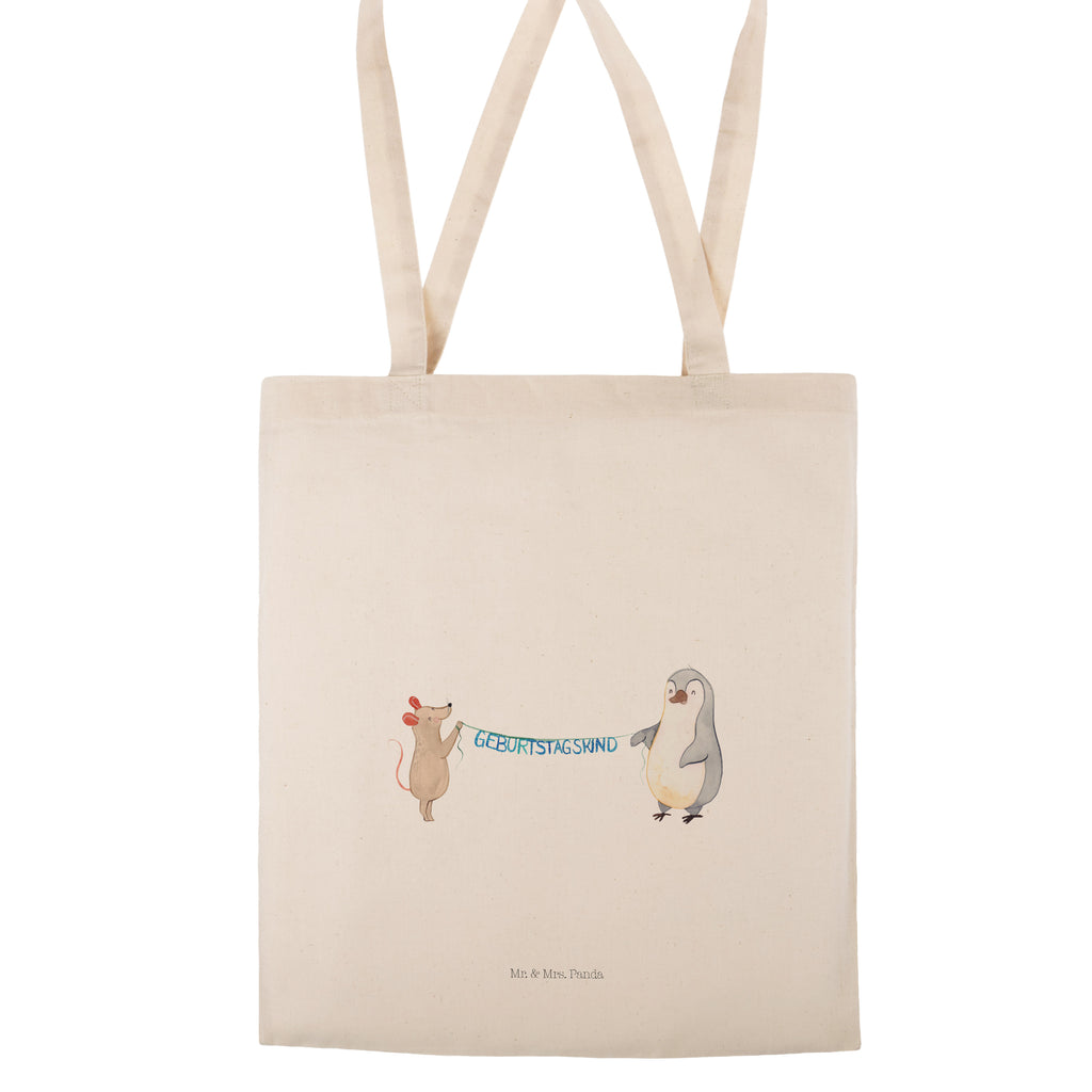 Tragetasche Maus Pinguin Geburtstag Beuteltasche, Beutel, Einkaufstasche, Jutebeutel, Stoffbeutel, Tasche, Shopper, Umhängetasche, Strandtasche, Schultertasche, Stofftasche, Tragetasche, Badetasche, Jutetasche, Einkaufstüte, Laptoptasche, Geburtstag, Geburtstagsgeschenk, Geschenk, Maus, Pinguin, Geburtstage, Happy Birthday, Geburtstagsfeier