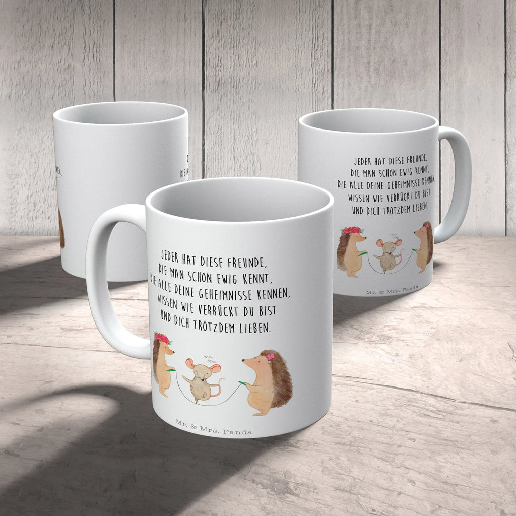 Tasse Igel Seilhüpfen Tasse, Kaffeetasse, Teetasse, Becher, Kaffeebecher, Teebecher, Keramiktasse, Porzellantasse, Büro Tasse, Geschenk Tasse, Tasse Sprüche, Tasse Motive, Kaffeetassen, Tasse bedrucken, Designer Tasse, Cappuccino Tassen, Schöne Teetassen, Tiermotive, Gute Laune, lustige Sprüche, Tiere, Igel, Maus, Seilspringen, Seilhüpfen, Kinder, Kindergarten