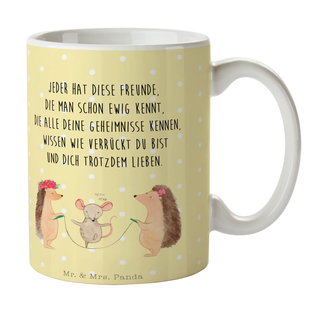 Tasse Igel Seilhüpfen Tasse, Kaffeetasse, Teetasse, Becher, Kaffeebecher, Teebecher, Keramiktasse, Porzellantasse, Büro Tasse, Geschenk Tasse, Tasse Sprüche, Tasse Motive, Kaffeetassen, Tasse bedrucken, Designer Tasse, Cappuccino Tassen, Schöne Teetassen, Tiermotive, Gute Laune, lustige Sprüche, Tiere, Igel, Maus, Seilspringen, Seilhüpfen, Kinder, Kindergarten