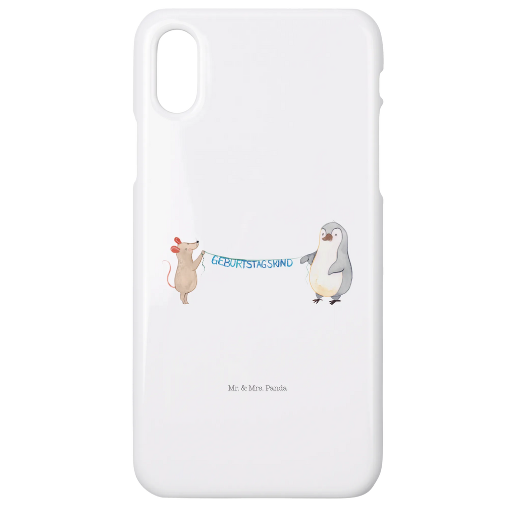 Handyhülle Maus Pinguin Geburtstag Handyhülle, Handycover, Cover, Handy, Hülle, Iphone 10, Iphone X, Geburtstag, Geburtstagsgeschenk, Geschenk, Maus, Pinguin, Geburtstage, Happy Birthday, Geburtstagsfeier