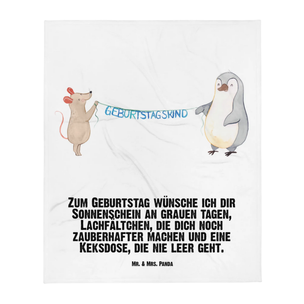 Babydecke Maus Pinguin Geburtstag Babydecke, Babygeschenk, Geschenk Geburt, Babyecke Kuscheldecke, Krabbeldecke, Geburtstag, Geburtstagsgeschenk, Geschenk, Maus, Pinguin, Geburtstage, Happy Birthday, Geburtstagsfeier