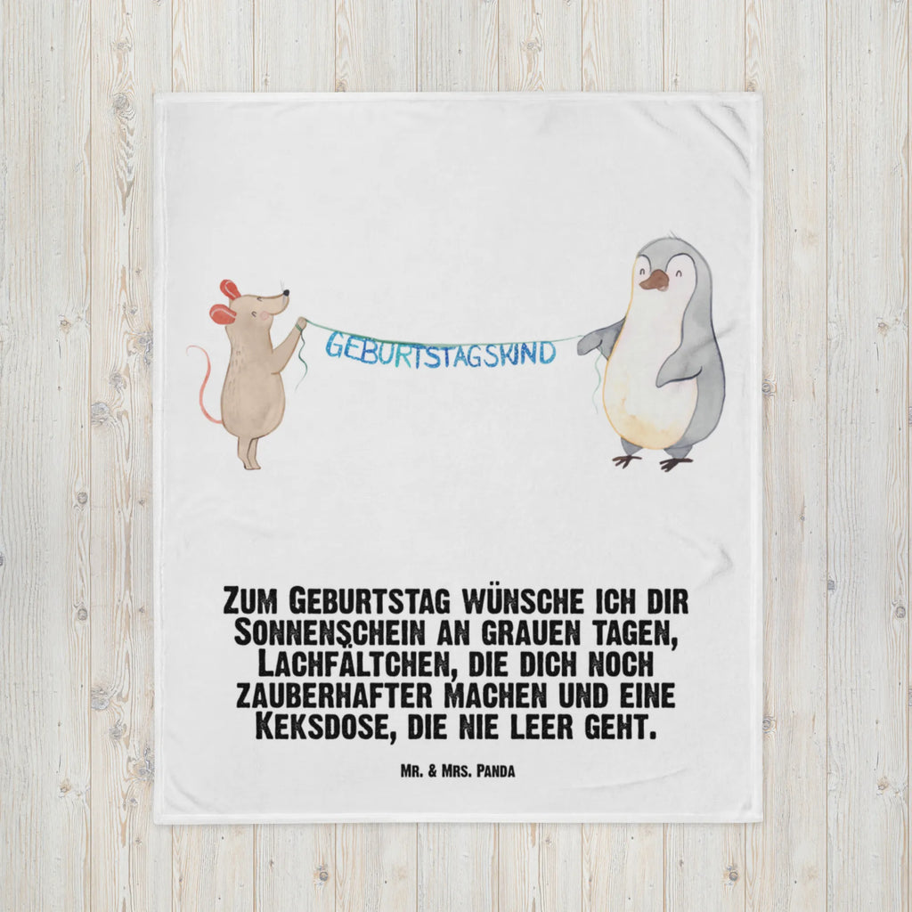 Babydecke Maus Pinguin Geburtstag Babydecke, Babygeschenk, Geschenk Geburt, Babyecke Kuscheldecke, Krabbeldecke, Geburtstag, Geburtstagsgeschenk, Geschenk, Maus, Pinguin, Geburtstage, Happy Birthday, Geburtstagsfeier