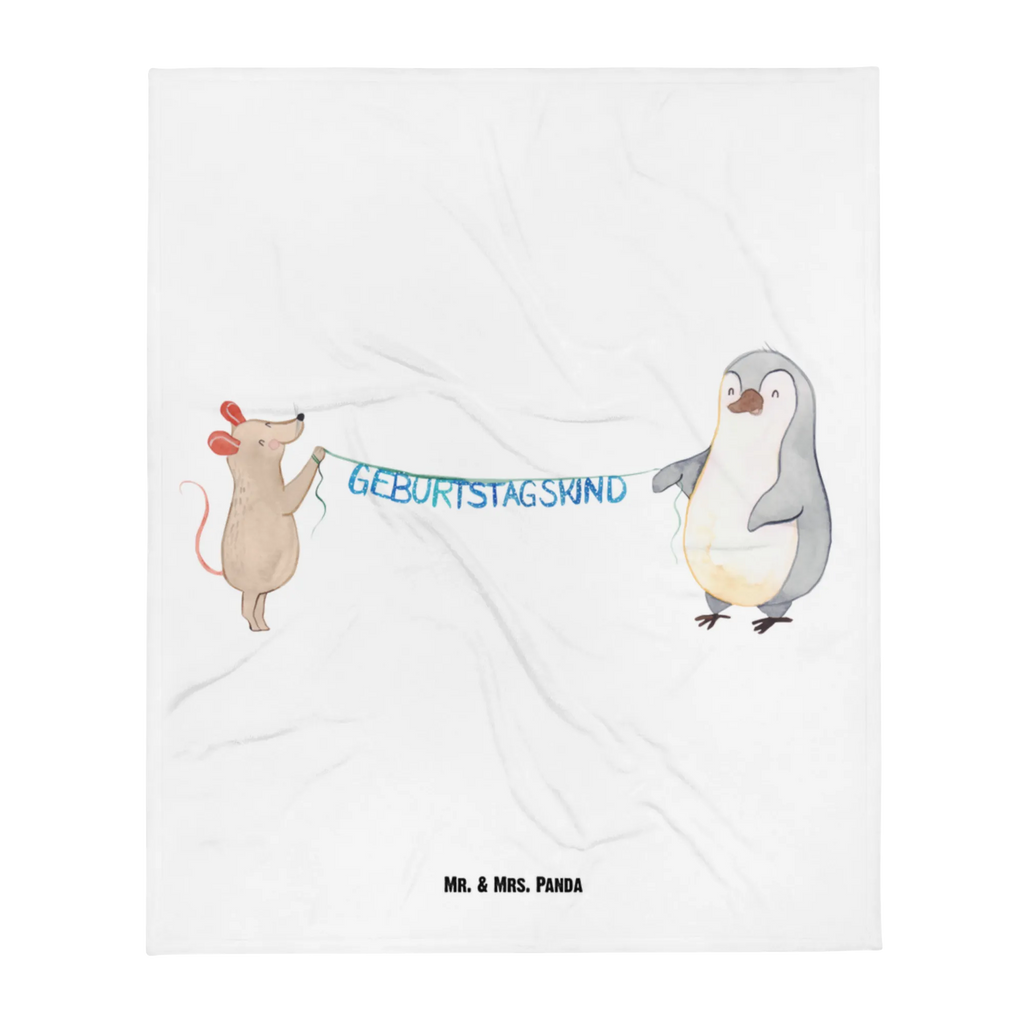 Babydecke Maus Pinguin Geburtstag Babydecke, Babygeschenk, Geschenk Geburt, Babyecke Kuscheldecke, Krabbeldecke, Geburtstag, Geburtstagsgeschenk, Geschenk, Maus, Pinguin, Geburtstage, Happy Birthday, Geburtstagsfeier