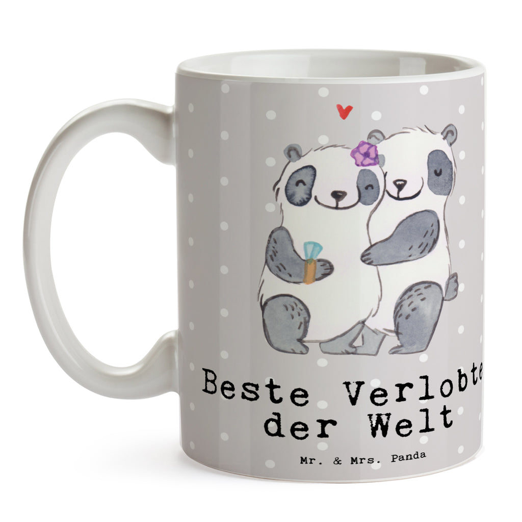 Tasse Panda Beste Verlobte der Welt Tasse, Kaffeetasse, Teetasse, Becher, Kaffeebecher, Teebecher, Keramiktasse, Porzellantasse, Büro Tasse, Geschenk Tasse, Tasse Sprüche, Tasse Motive, Kaffeetassen, Tasse bedrucken, Designer Tasse, Cappuccino Tassen, Schöne Teetassen, für, Dankeschön, Geschenk, Schenken, Geburtstag, Geburtstagsgeschenk, Geschenkidee, Danke, Bedanken, Mitbringsel, Freude machen, Geschenktipp, Verlobte, Verloben, Verlobung, Traumfrau, Frau, Freundin, Ehefrau, Zukünftige, Hochzeit, Ehe