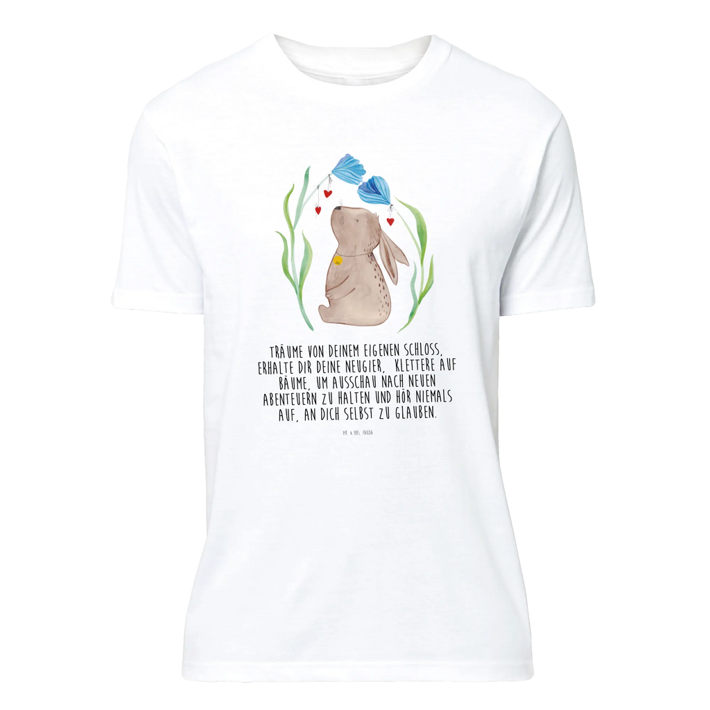 T-Shirt Standard Hase Blume T-Shirt, Shirt, Tshirt, Lustiges T-Shirt, T-Shirt mit Spruch, Party, Junggesellenabschied, Jubiläum, Geburstag, Herrn, Damen, Männer, Frauen, Schlafshirt, Nachthemd, Sprüche, Ostern, Osterhase, Ostergeschenke, Osternest, Osterdeko, Geschenke zu Ostern, Ostern Geschenk, Ostergeschenke Kinder, Ostern Kinder, Hase, Kaninchen, Kind, Taufe, Taufgeschenk, Geburt, Schwangerschaft, erstes Kind, Kindergeburtstag, Geburtstag, Hoffnung, Träume